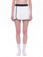 Load image into Gallery viewer, Regina Block A-Line Skort - In White
