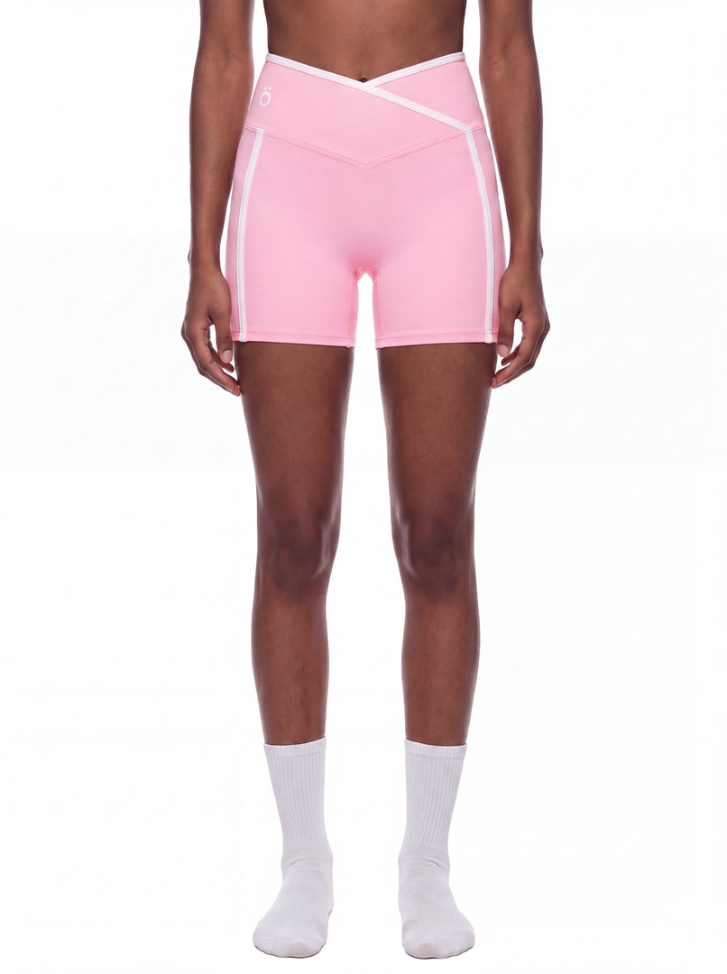Antonia High Rise Block Yoga Shorts