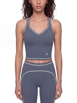 Load image into Gallery viewer, Hortensia Topstitching Yoga Tank Top

