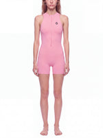 Load image into Gallery viewer, Minerva Quarter-Zip Yoga Romper - Light Colors
