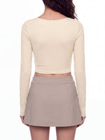 Load image into Gallery viewer, Celestia Panelled Long Sleeve Yoga T-Shirt
