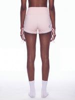 Load image into Gallery viewer, Delia Block High Waisted Yoga Shorts- Light Pink
