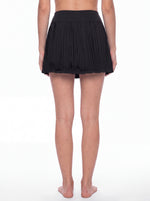 Load image into Gallery viewer, Iris Pleated Yoga Skort - Black &amp; Navy Blue
