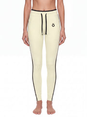 Gemina Block Yoga Leggings - In White