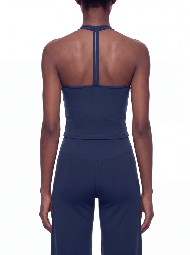 Stella Halter V-Neck Yoga Tank Top