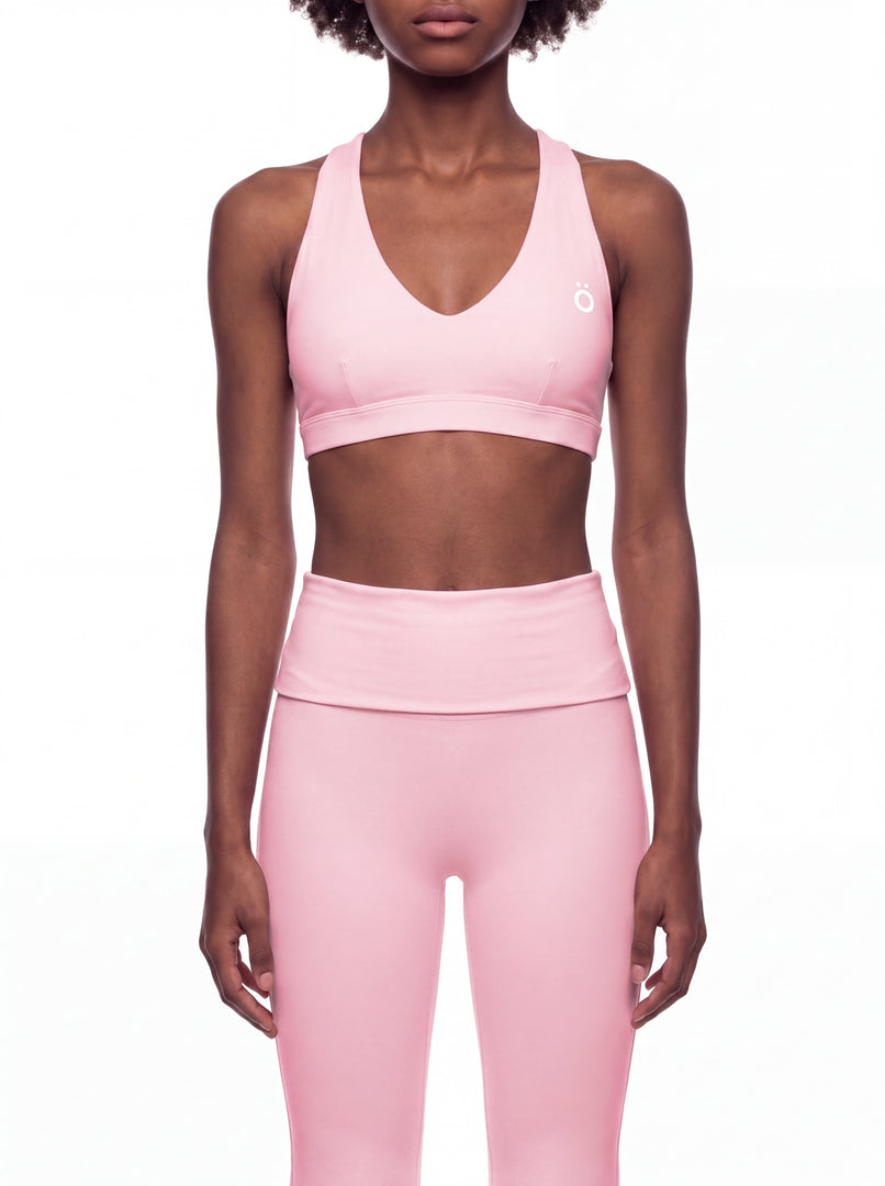 Flora Halter Cropped Sports Bra