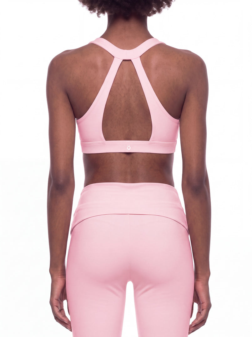 Flora Halter Cropped Sports Bra