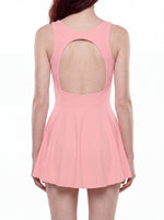 Load image into Gallery viewer, Rosalia Open-Back Tennis Dress - White &amp; Pink
