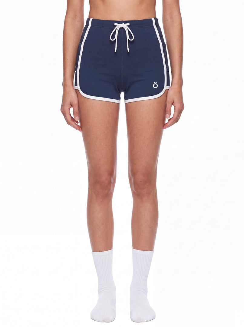 Mira High Rise Color Block Yoga Shorts