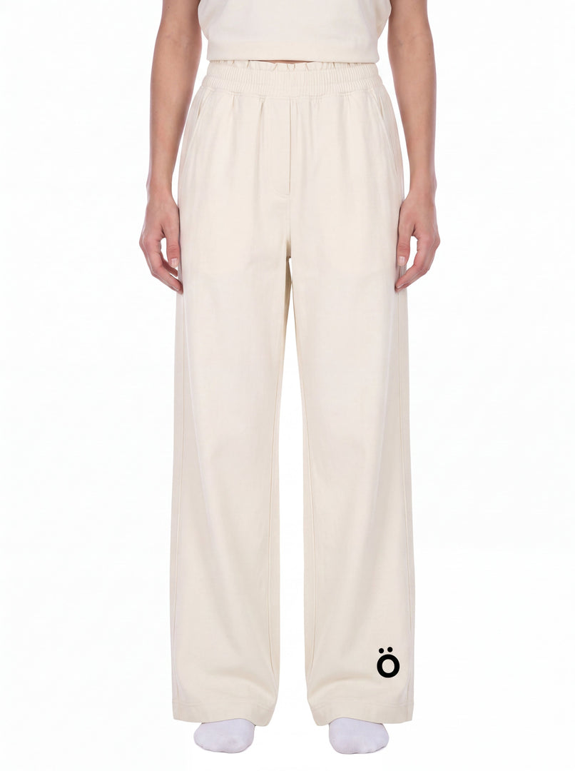 Virginia High Rise Wide Leg Pants - In Beige