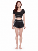 Load image into Gallery viewer, Amara + Cecilia Panelled Activewear Matching Set - Black
