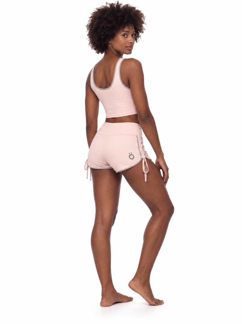 Fulvia + Delia Block Yoga Matching Set - In Light Pink