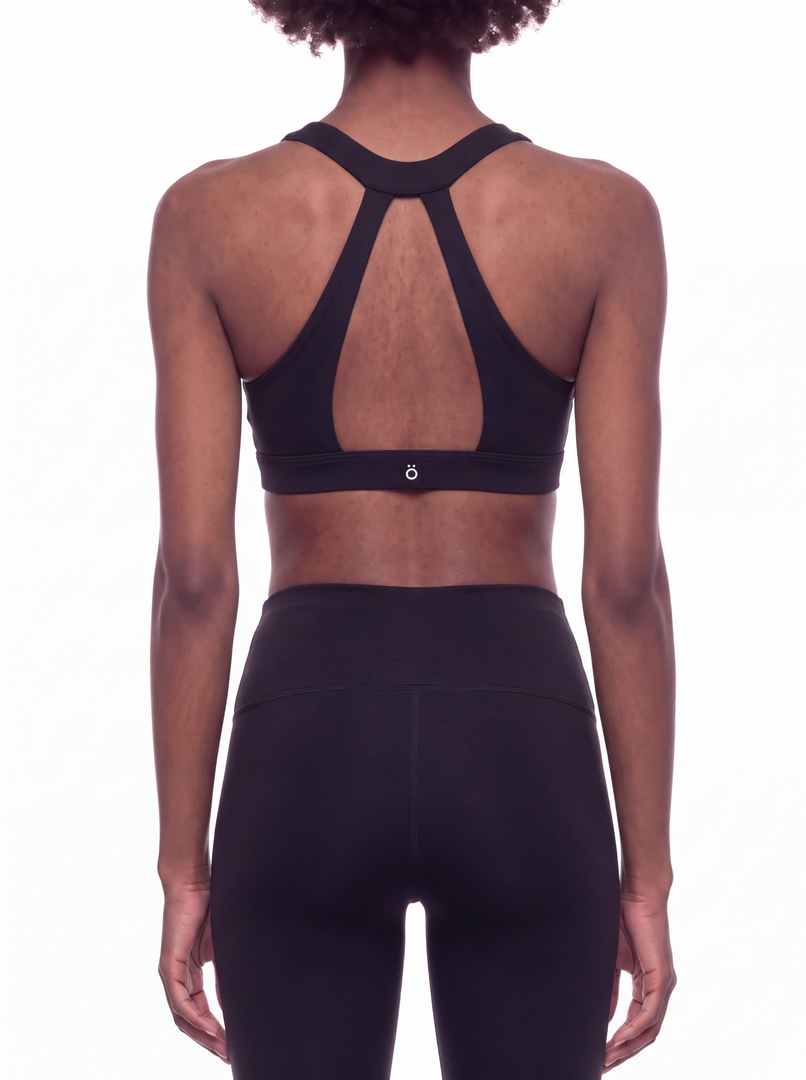 Flora Halter Cropped Sports Bra