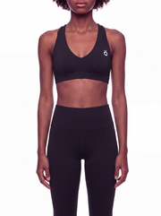 Flora Halter Cropped Sports Bra