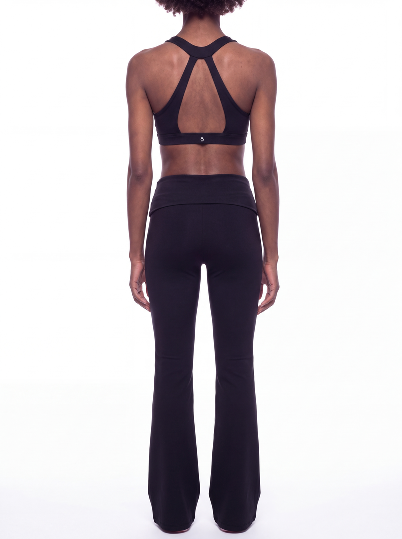 Flora Halter & Flared Yoga Sports Matching Set