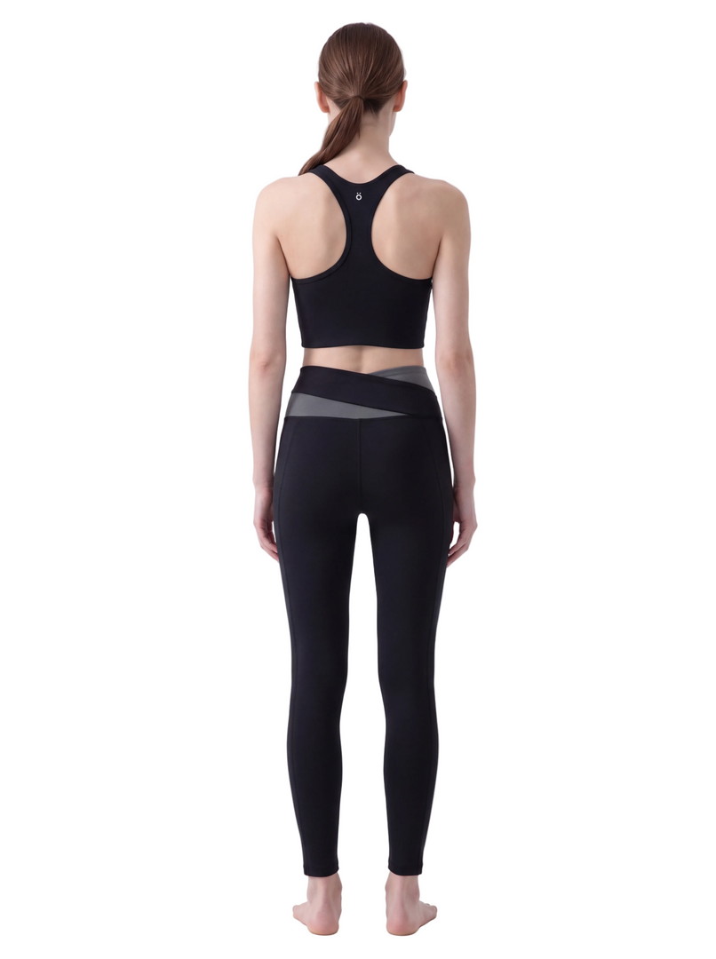 Octavia + Juno Block Yoga Matching Set - In Black