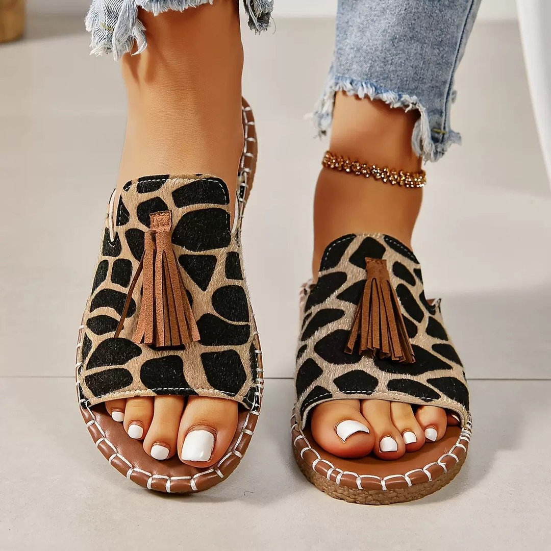 Women's Sandals Tassel Strap Slip On Casual Style