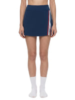 Load image into Gallery viewer, Viola A-Line Contrast Panel Slit Skirt
