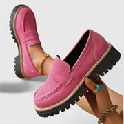 Women's Loafers Penny Strap Chunky Sole Slip On Style