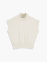 Load image into Gallery viewer, Women's Sleeveless Top High Neck Cap Sleeve Knit Casual Style
