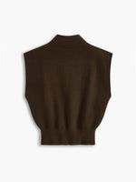 Load image into Gallery viewer, Women's Sleeveless Top High Neck Cap Sleeve Knit Casual Style
