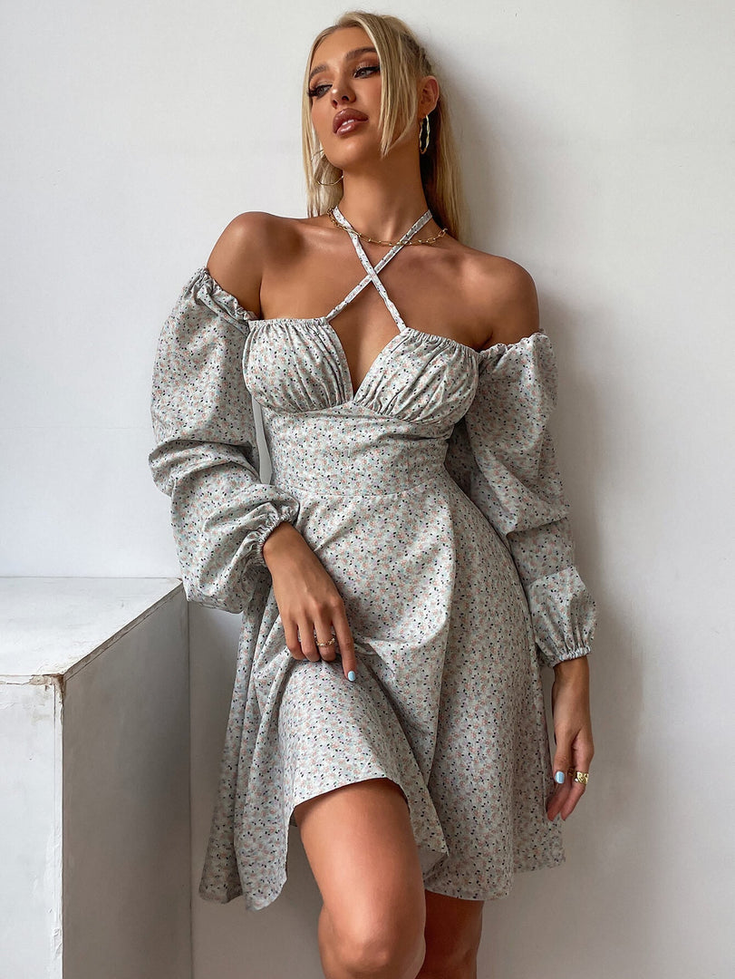 Tie Front Ditsy Floral Dress | Wedding Guest Dress, Vacation Dress