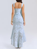 Load image into Gallery viewer, Women's Mother of the Bride Dresses Corset Bodice Jacquard Lace Mermaid Midi
