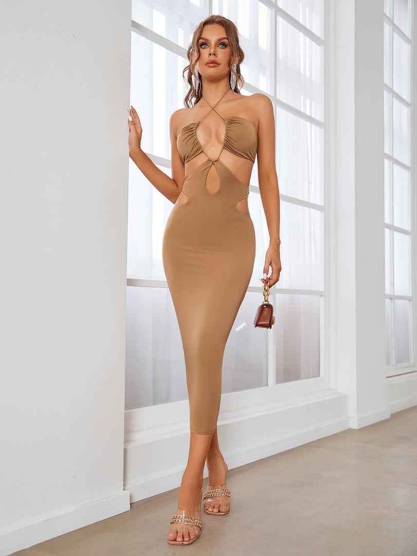 Sleeveless Cut Out Long Bodycon Dress | Prom Dress, Formal Dress