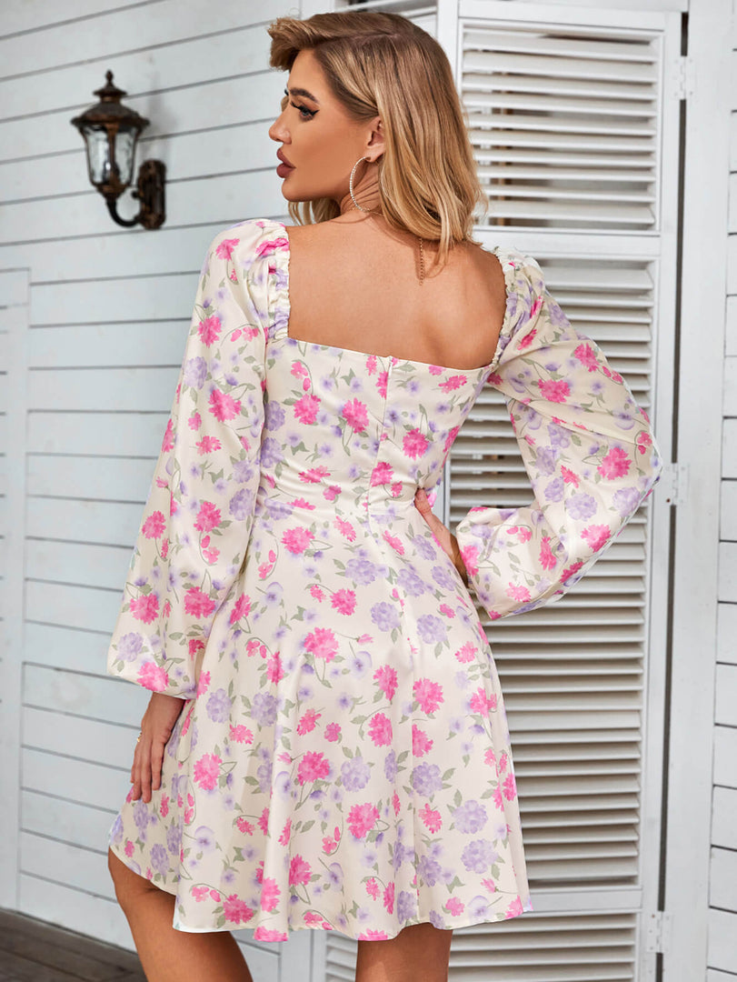 Tie Front Ditsy Floral Dress | Wedding Guest Dress, Vacation Dress