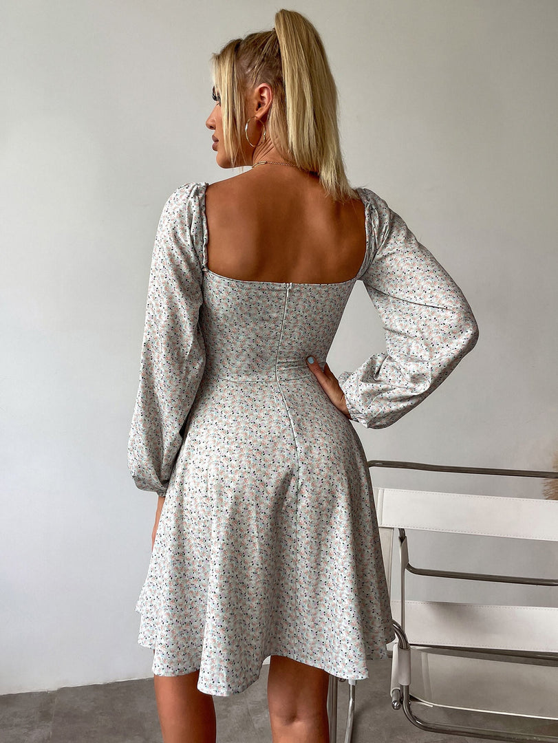 Tie Front Ditsy Floral Dress | Wedding Guest Dress, Vacation Dress