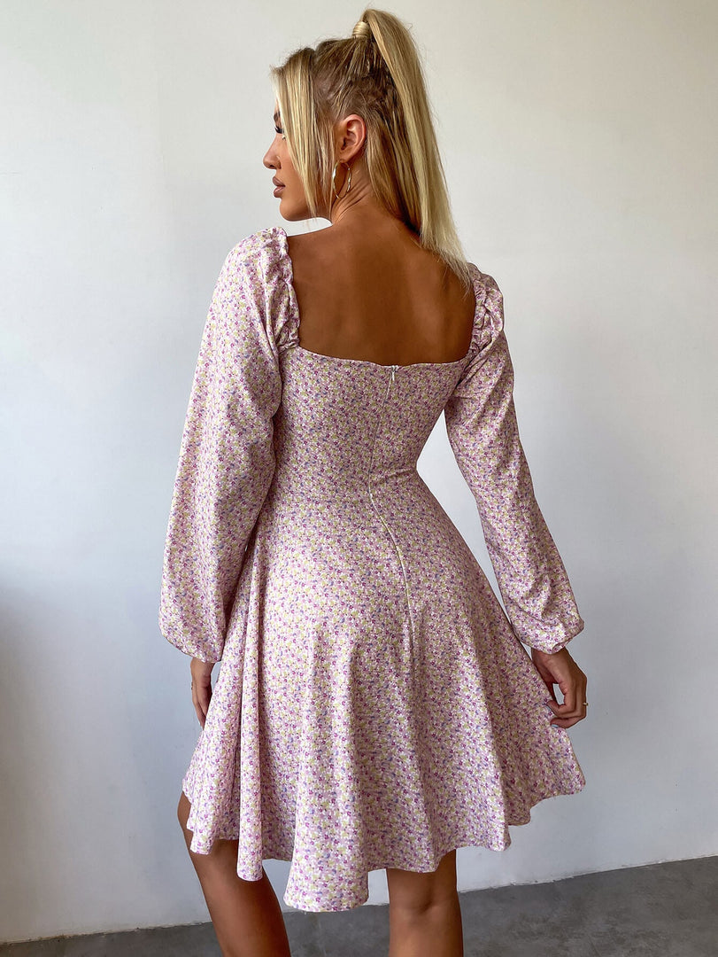 Tie Front Ditsy Floral Dress | Wedding Guest Dress, Vacation Dress