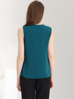 Load image into Gallery viewer, Women's Blouses V Neck Sleeveless Relaxed Flowing Tank Top Style
