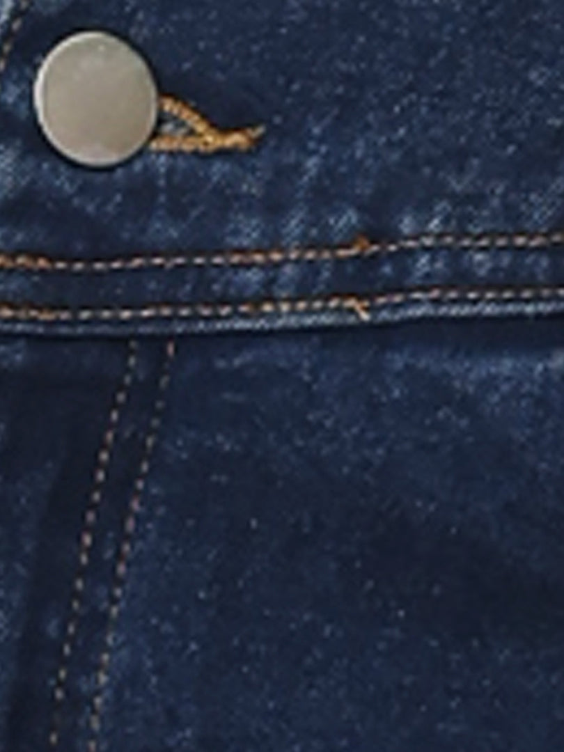 Women's Jean Skirt High Waist Front Slit Midi Pencil Style