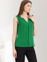 Load image into Gallery viewer, Women's Blouses V Neck Sleeveless Relaxed Flowing Tank Top Style
