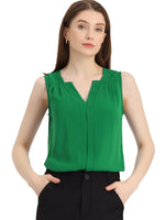 Load image into Gallery viewer, Women's Blouses V Neck Sleeveless Relaxed Flowing Tank Top Style

