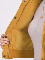 Load image into Gallery viewer, Women's Bomber Jacket Zip Front Stand Collar Padded Cropped Style
