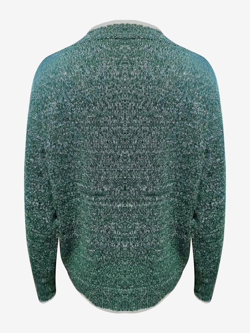 Women's Sweatshirt Notch V Neck Long Sleeve Knit Style