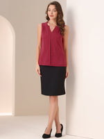 Load image into Gallery viewer, Women's Blouses V Neck Sleeveless Relaxed Flowing Tank Top Style

