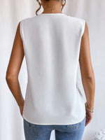 Load image into Gallery viewer, Women's Blouses V Neck Sleeveless Wrap Relaxed Tank Top Style
