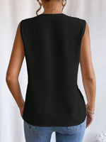 Load image into Gallery viewer, Women's Blouses V Neck Sleeveless Wrap Relaxed Tank Top Style
