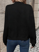 Load image into Gallery viewer, Women's Bomber Jacket Zip Front Waffle Knit Ribbed Trim Style
