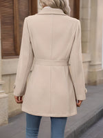 Load image into Gallery viewer, Women's Trench Coat Notch Collar Belted Waist Double Breasted Style
