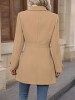 Load image into Gallery viewer, Women's Trench Coat Notch Collar Belted Waist Double Breasted Style
