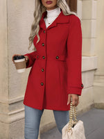 Load image into Gallery viewer, Women's Trench Coat Notch Collar Belted Waist Double Breasted Style
