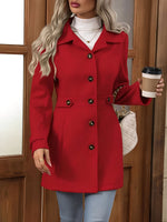 Load image into Gallery viewer, Women's Trench Coat Notch Collar Belted Waist Double Breasted Style
