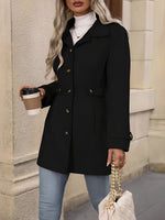 Load image into Gallery viewer, Women's Trench Coat Notch Collar Belted Waist Double Breasted Style

