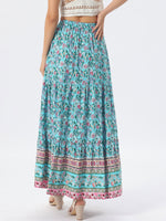 Load image into Gallery viewer, Women's Printed Maxi Skirt High Waist Side Slit Flowing

