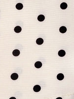 Load image into Gallery viewer, Women's Cream Polka Dot a Line Wedding Dress Tie Neck Long Sleeve
