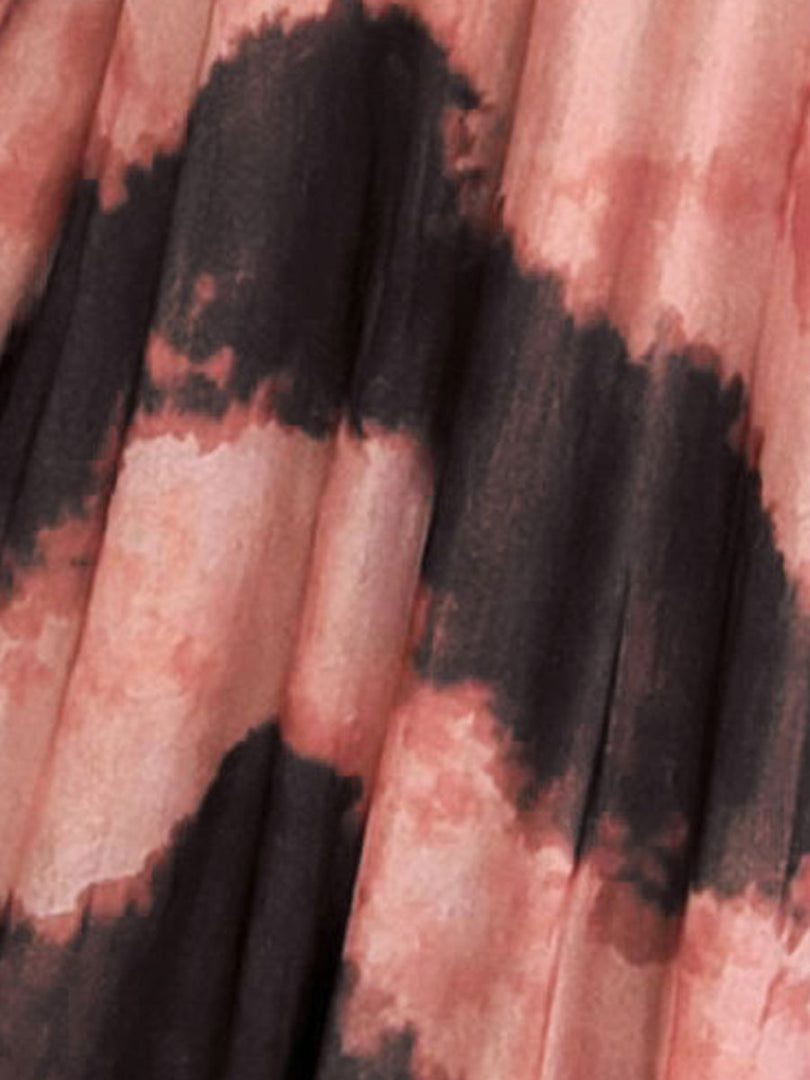Women's a Line Wedding Dress One Shoulder Tie Dye Print Maxi