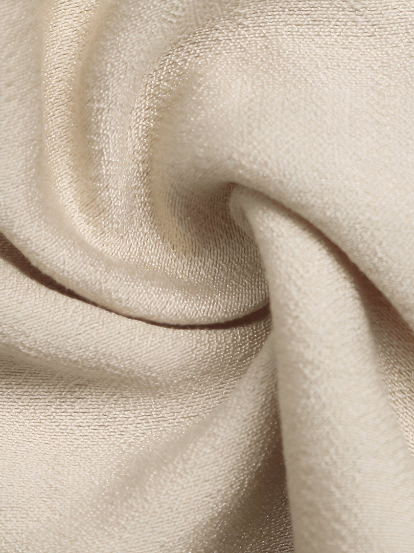 Women's Khaki a Line Wedding Dress V Neck Tie Front Linen
